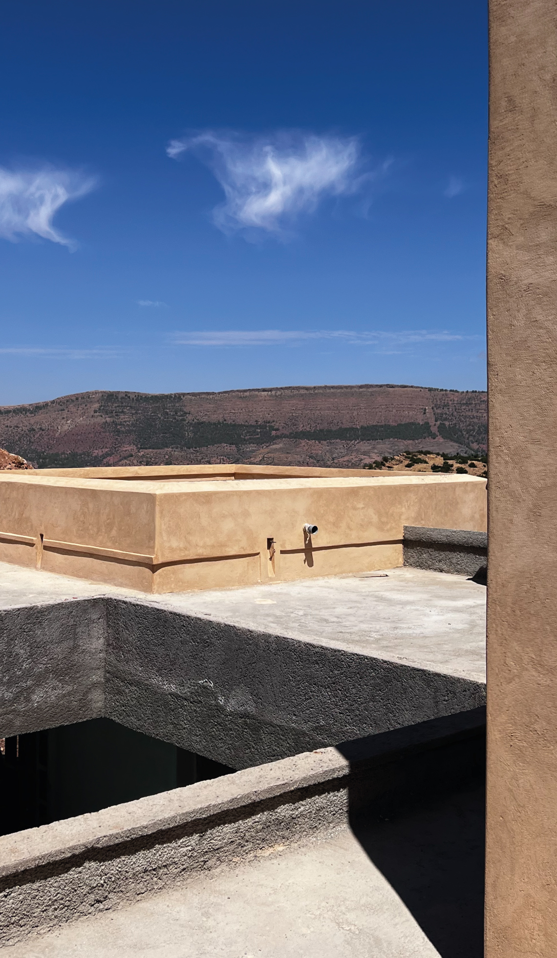 Travaux réalisés sur la terrasse
